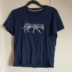 Patagonia Blue Organic Cotton T-Shirt